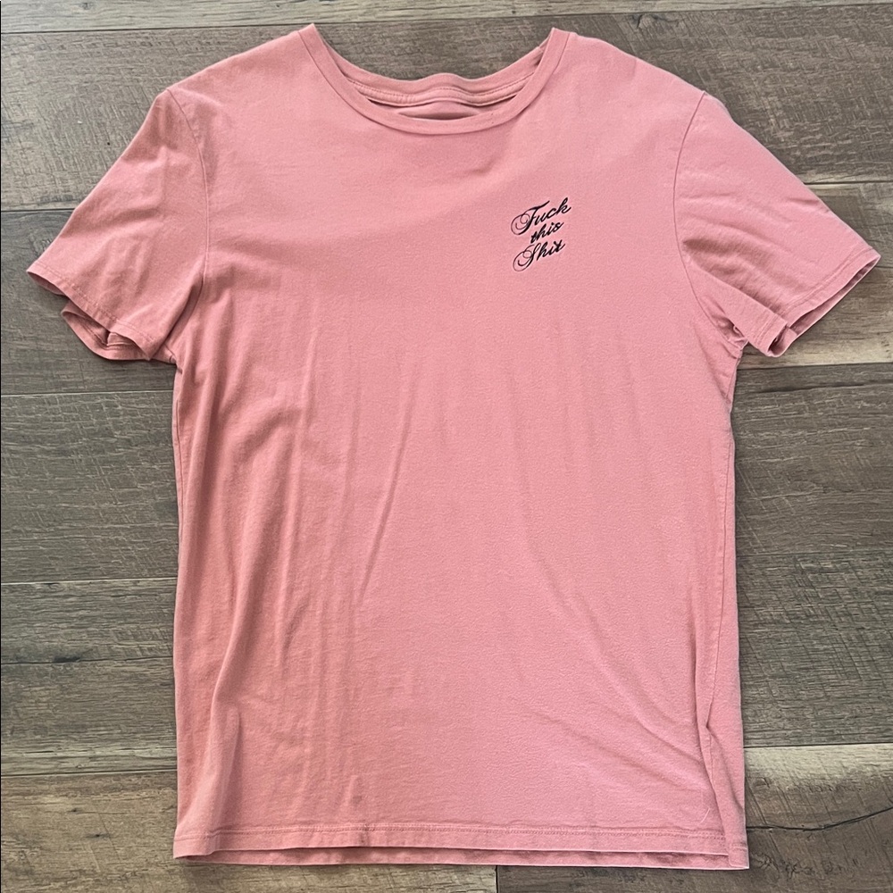 Pink Embroidered T-Shirt